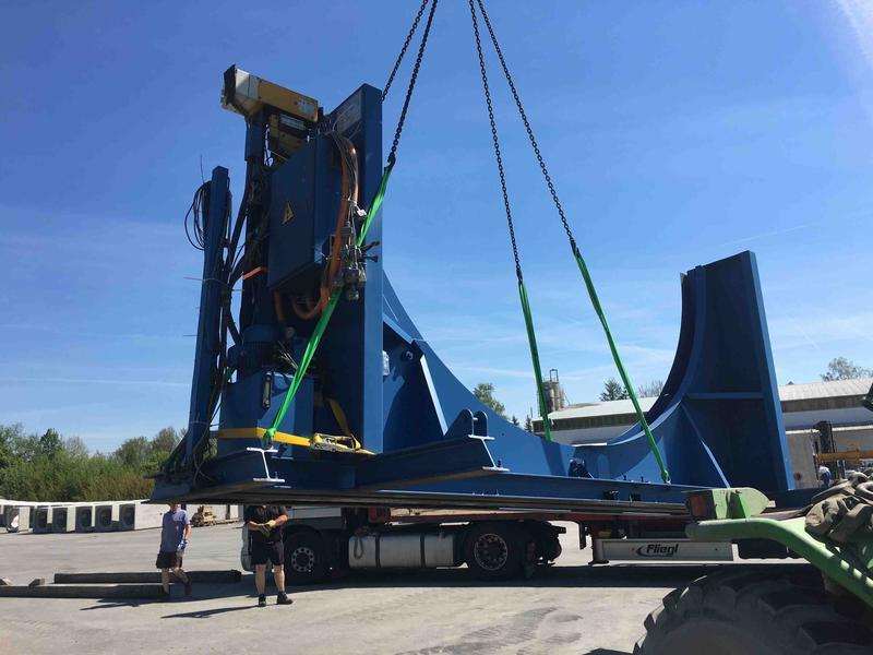 transport of a used pipe production line